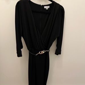 Calvin Klein black cold shoulder dress. Size 14.